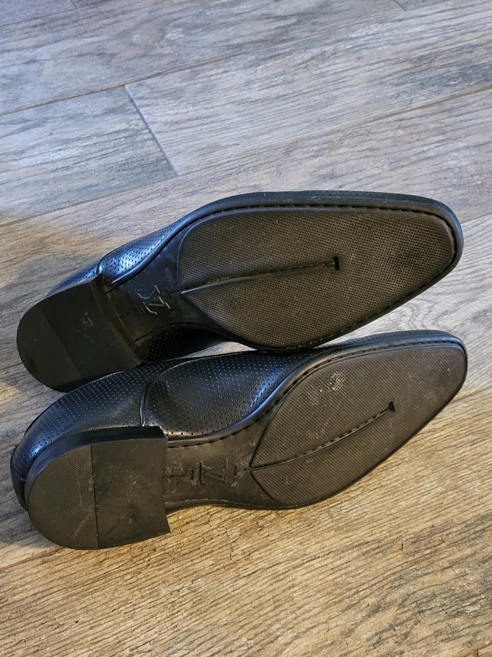 Louis Vuitton Mexico Zip Loafer Car Shoes Black Perforated Calf Leather COA - Picture 6 of 15